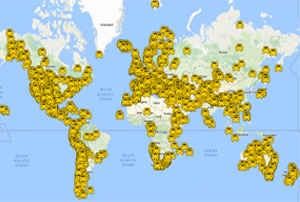 Roads global map Roads global map