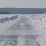 Lena river ice road