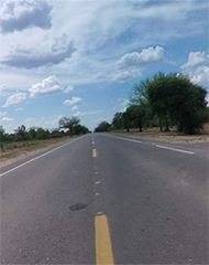 The longest straight roads of Paraguay