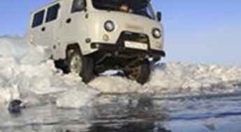 Lake Baikal ice road