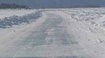 Lena river ice road