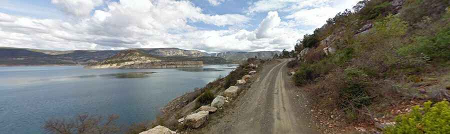 Canelles Reservoir Access Road