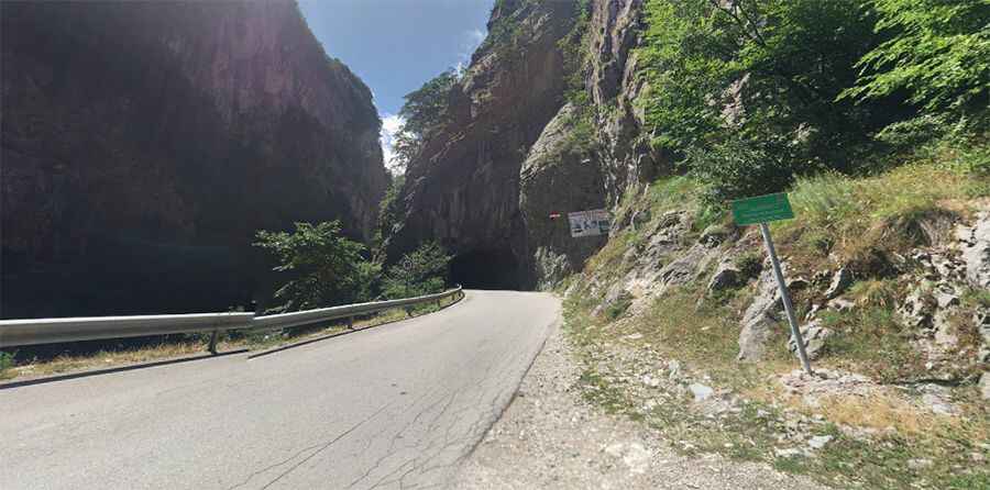 Rugova Gorge road