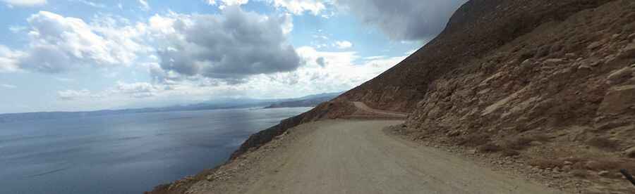 Balos beach road