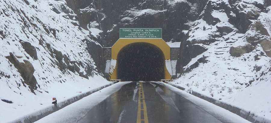 Highest vehicular tunnels in the world