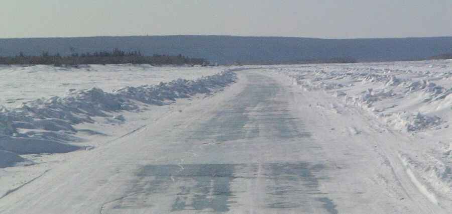Lena river ice road