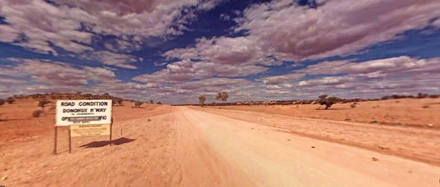 Såkaldte Mursten Sindssyge Outback Highway, an adventure track you will never forget