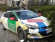 Google Maps Street View car crashes in Serbia
