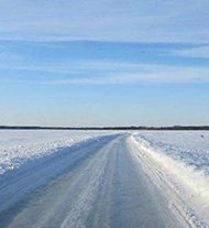 Lao-Kihnu ice road Lao-Kihnu ice road