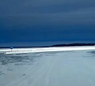 Storsjön lake ice roads