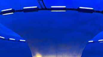 Roundabout in a tunnel