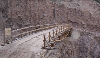 Crossing the infamous Tattu Bridge