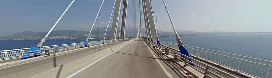 Rio-Antirrio bridge is an engineering marvel on the Gulf of Corinth