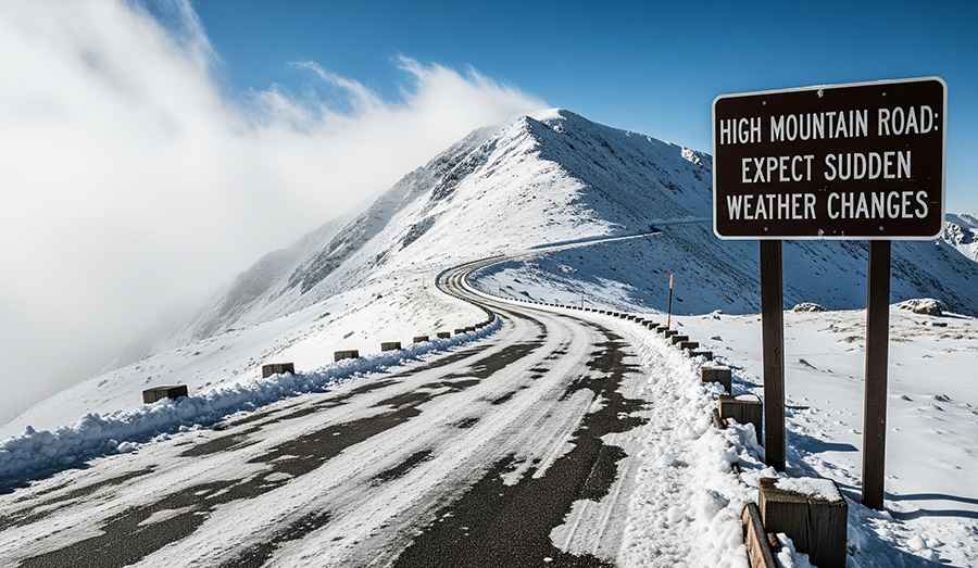 Things you need to know when you drive in a high mountain road