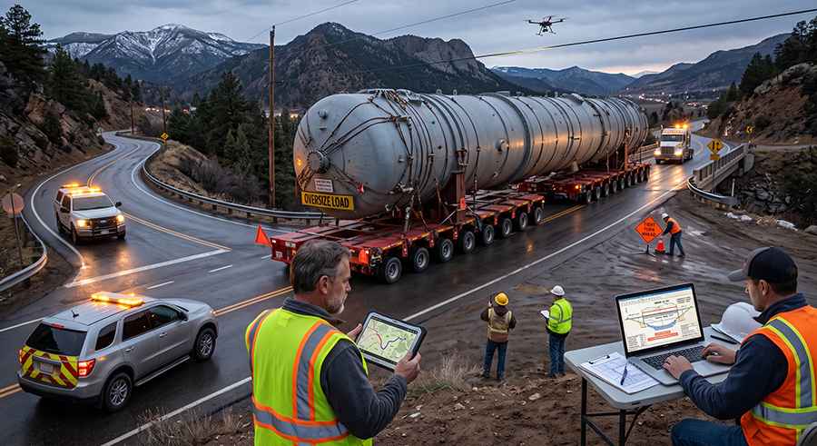 How Heavy-Haul Crews Plan for Roads With Almost No Margin for Error