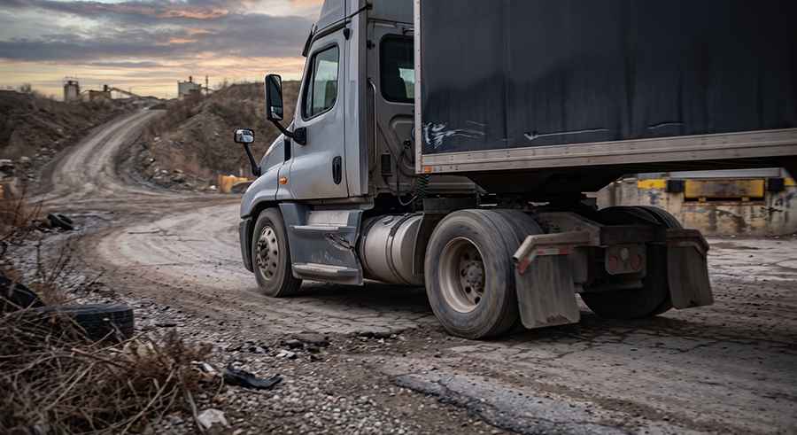 What Punishing Roads Can Do to a Commercial Truck