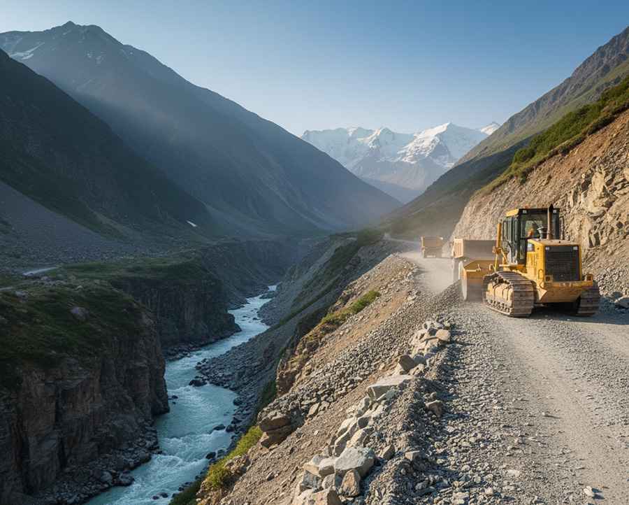 Building Roads on the Edge: How Gravel Saves Mountain Passes from Collapse